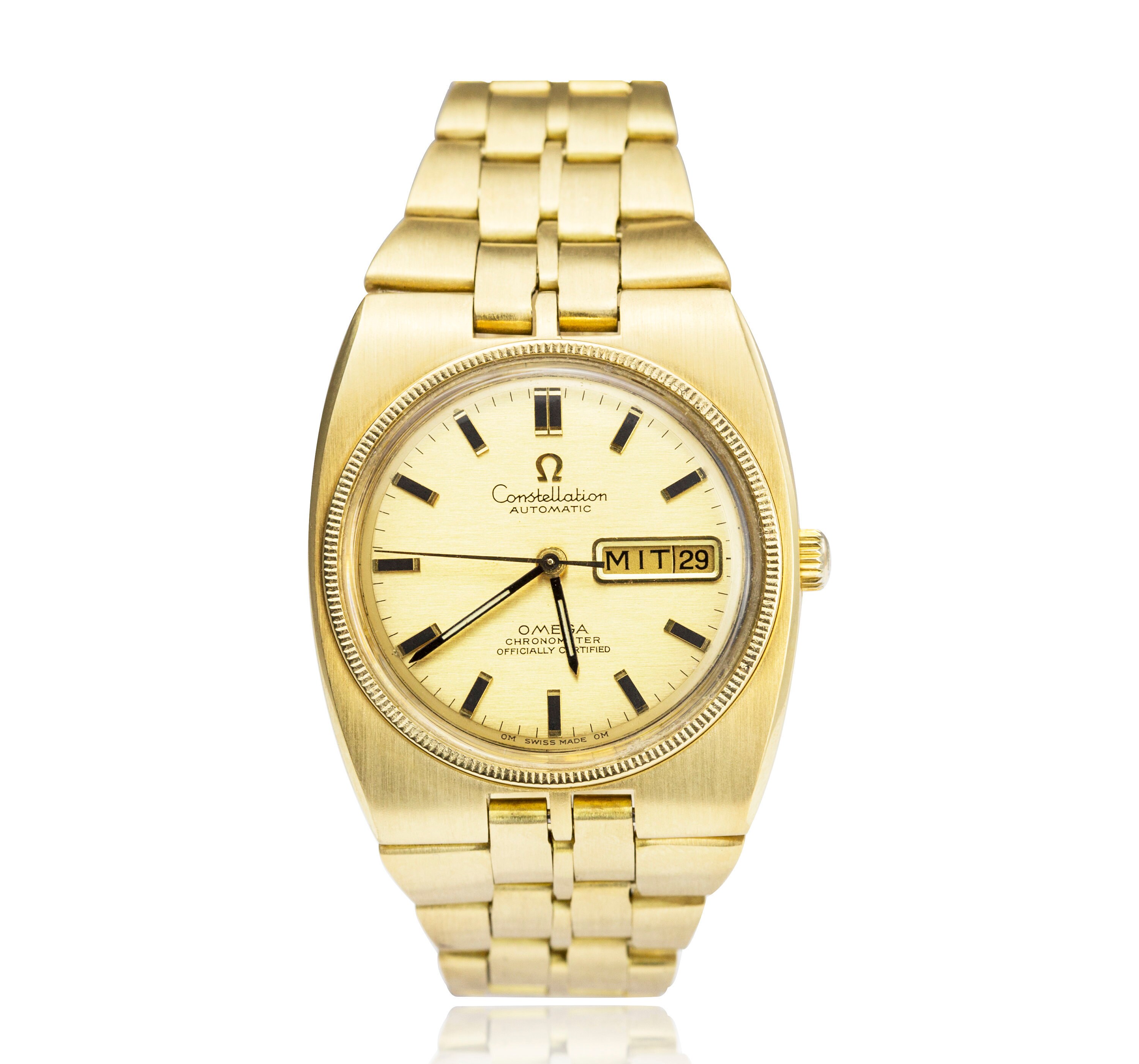 vintage omega gold bracelet watch