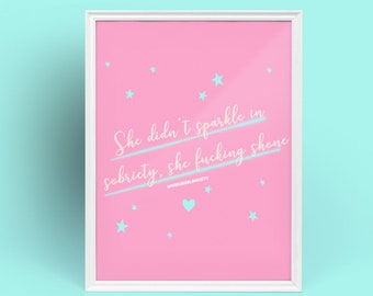 Sparkle In Sobriety by Sober Girl SocietyPrint [Digital Download]