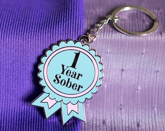 1 Year Sober Keyring by Sober Girl Society