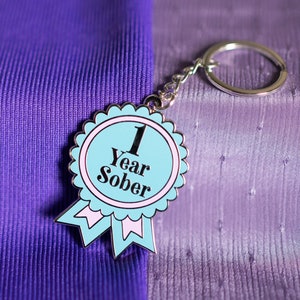 1 Jahr Sober Schlüsselanhänger von Sober Girl Society