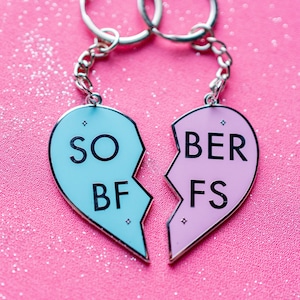 Sober BFF 2-part Keyring by Sober Girl Society