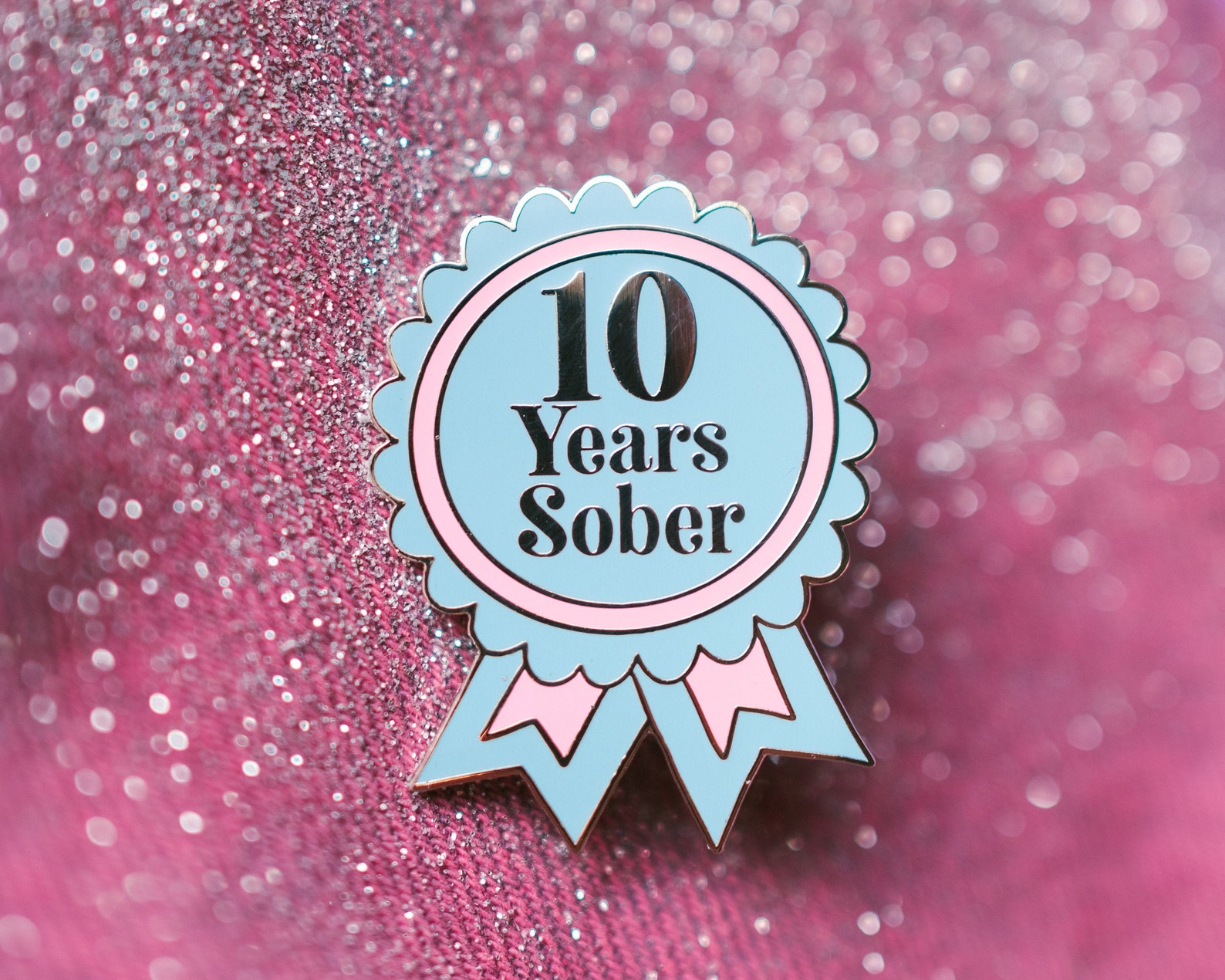 Sober Girl Society 10 Years Sober Pin Etsy