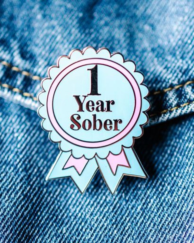 1 Year Sober by Sober Girl Society Pin image 1
