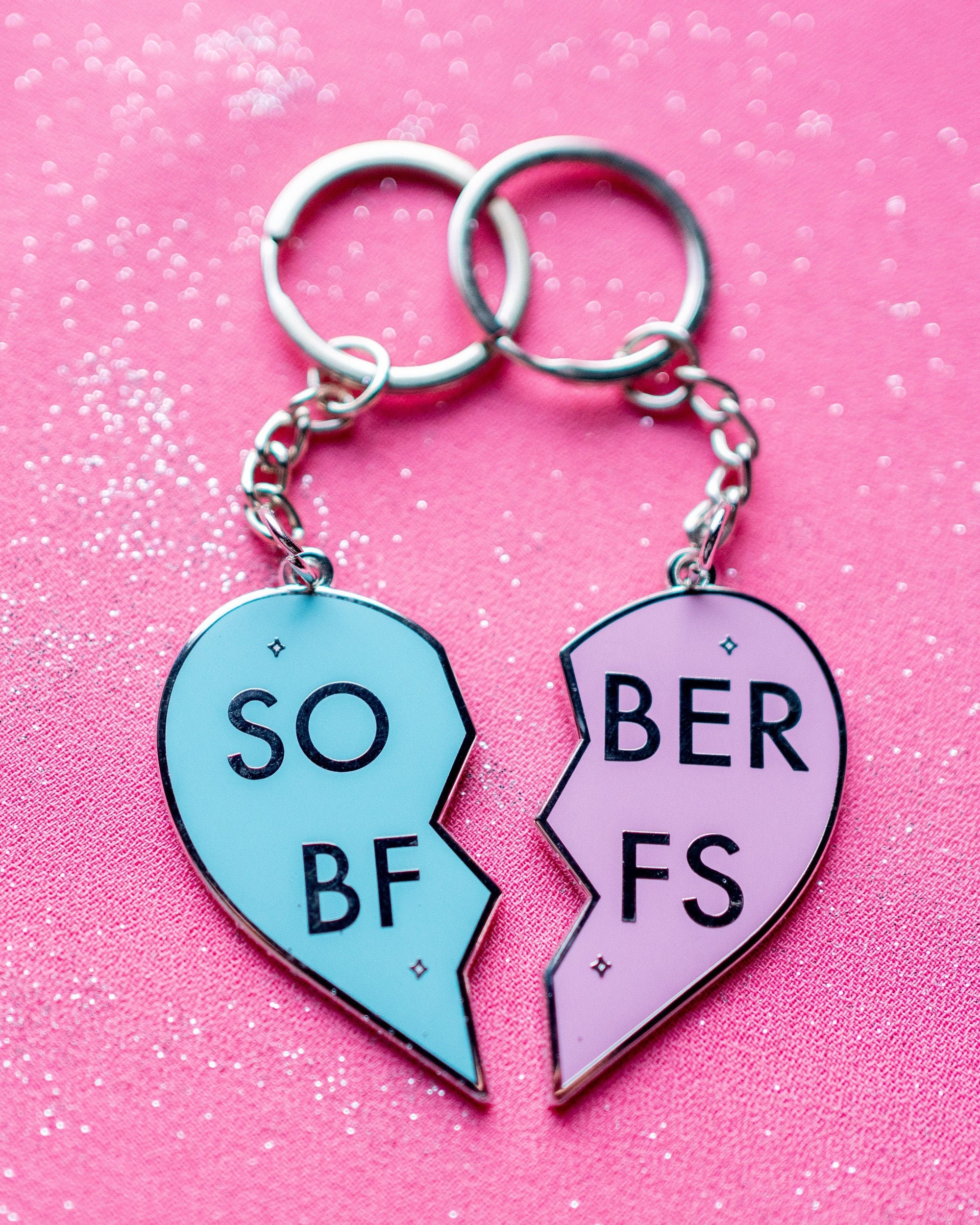 Sober BFF 2-part Keyring by Sober Girl Society - Etsy Hong Kong Sober BFF 2-part Keyring by Sober Girl Society - Etsy Hong Kong