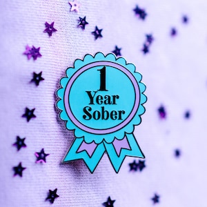 1 Year Sober by Sober Girl Society Pin