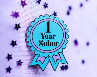 1 Year Sober by Sober Girl Society Pin
