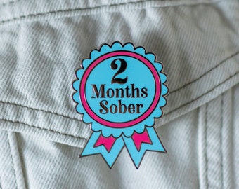 2 Months Sober by Sober Girl Society Pin