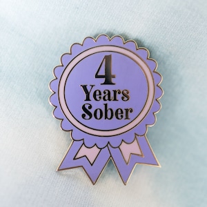 4 Years Sober by Sober Girl Society Pin