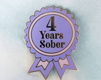 4 Years Sober by Sober Girl Society Pin