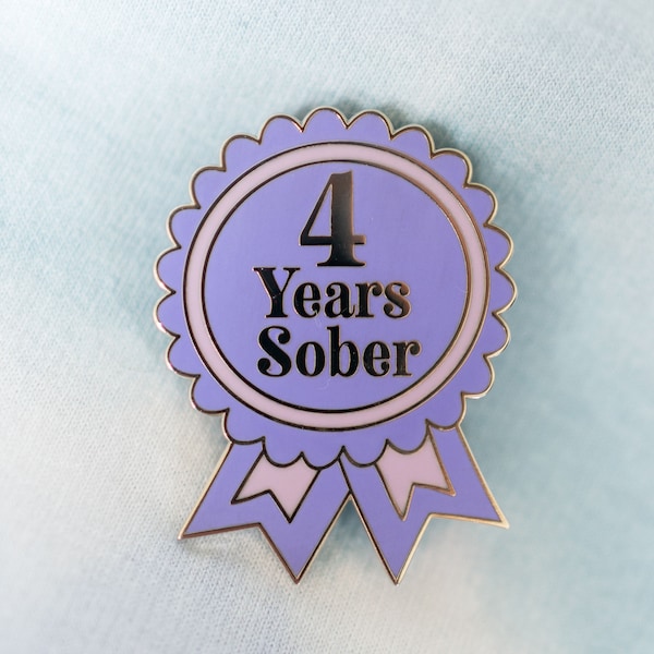 4 Years Sober by Sober Girl Society Pin