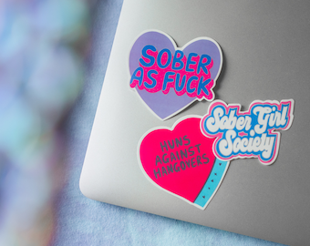 3 Pack Stickers by Sober Girl Society