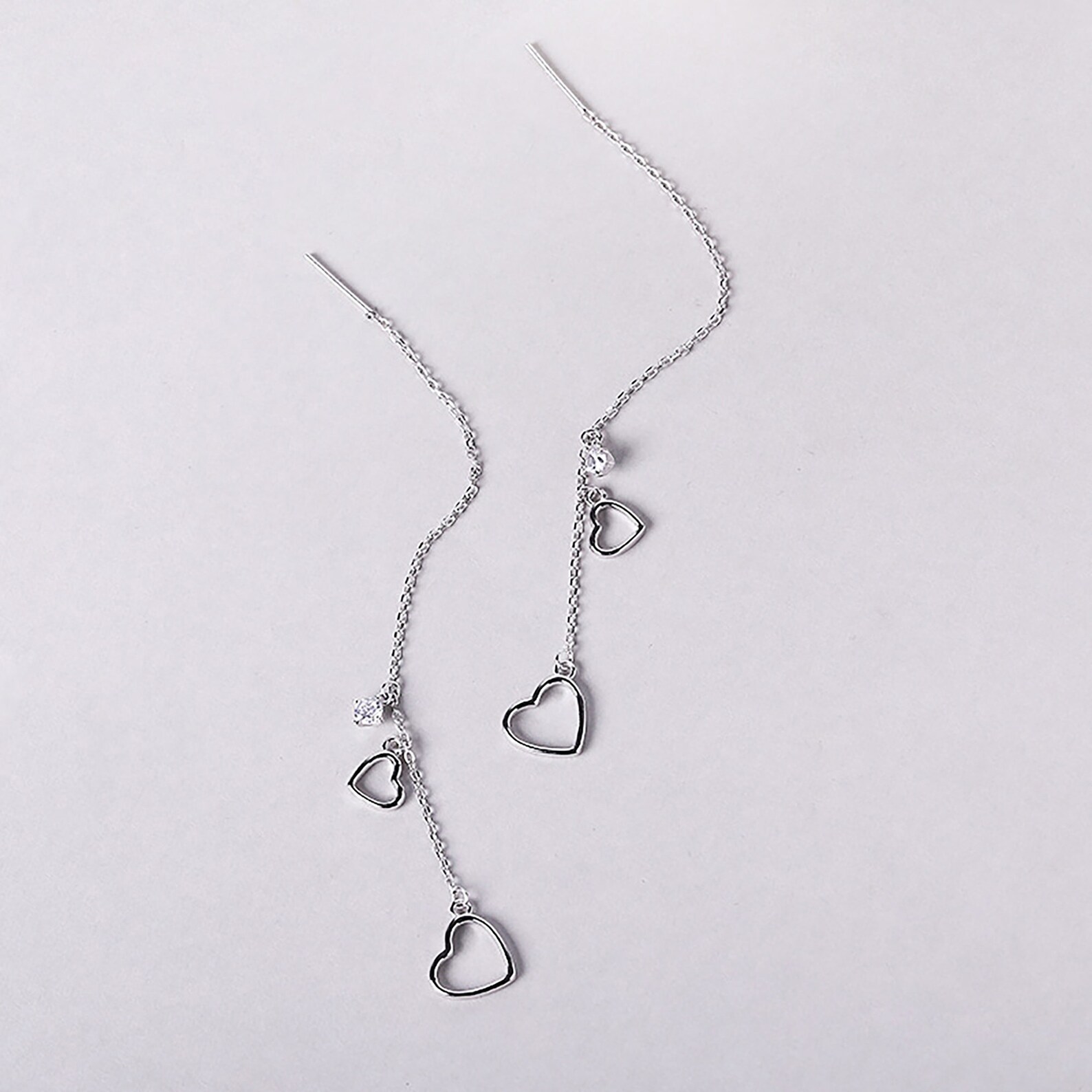 Korean threader earrings Outlet