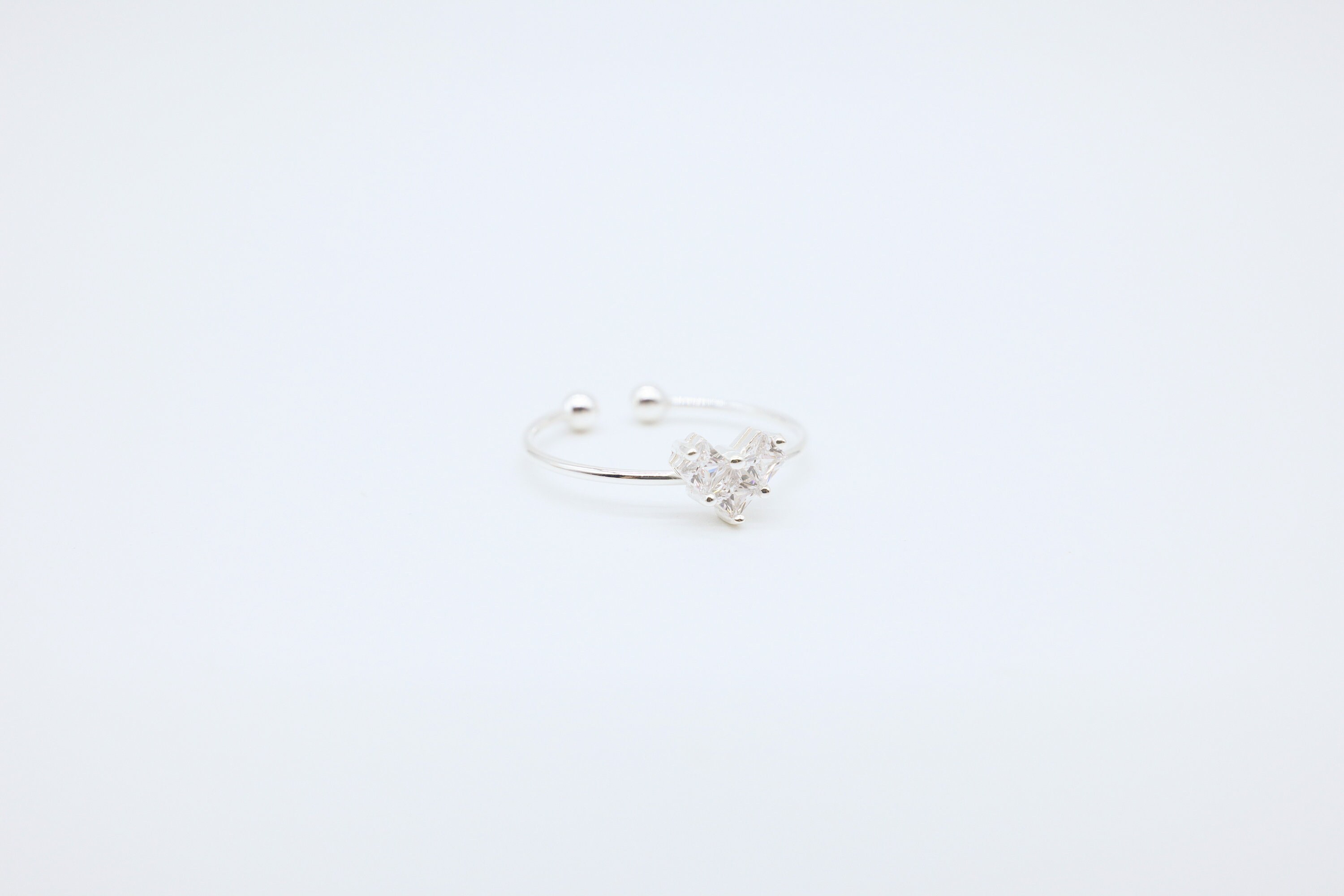 Square Heart Korean Style Minimalist Cute Single Rings Elegant - Etsy