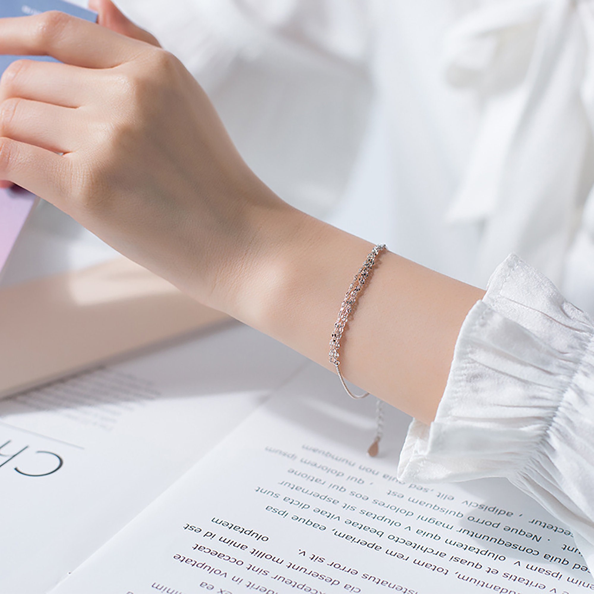 Korean Bracelet Fashion 925 Silver adjustable friendship Etsy