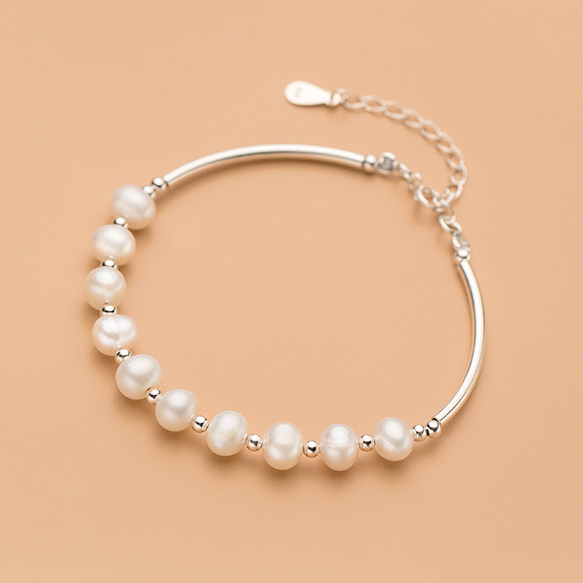 Koreanischer Stil Perle stilvolle Armband Mode 925 Silber | Etsy