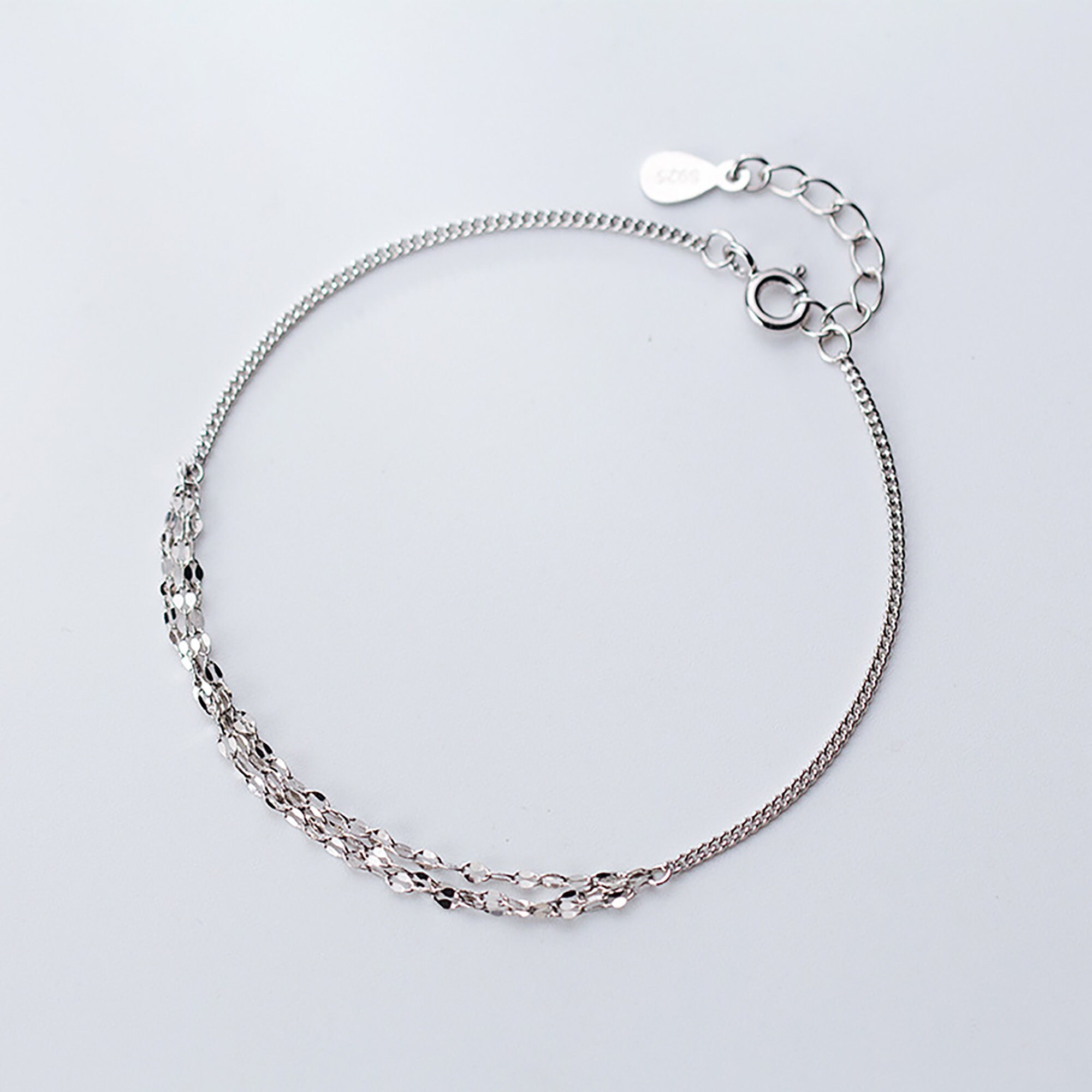 Korean Bracelet Fashion 925 Silver adjustable friendship Etsy