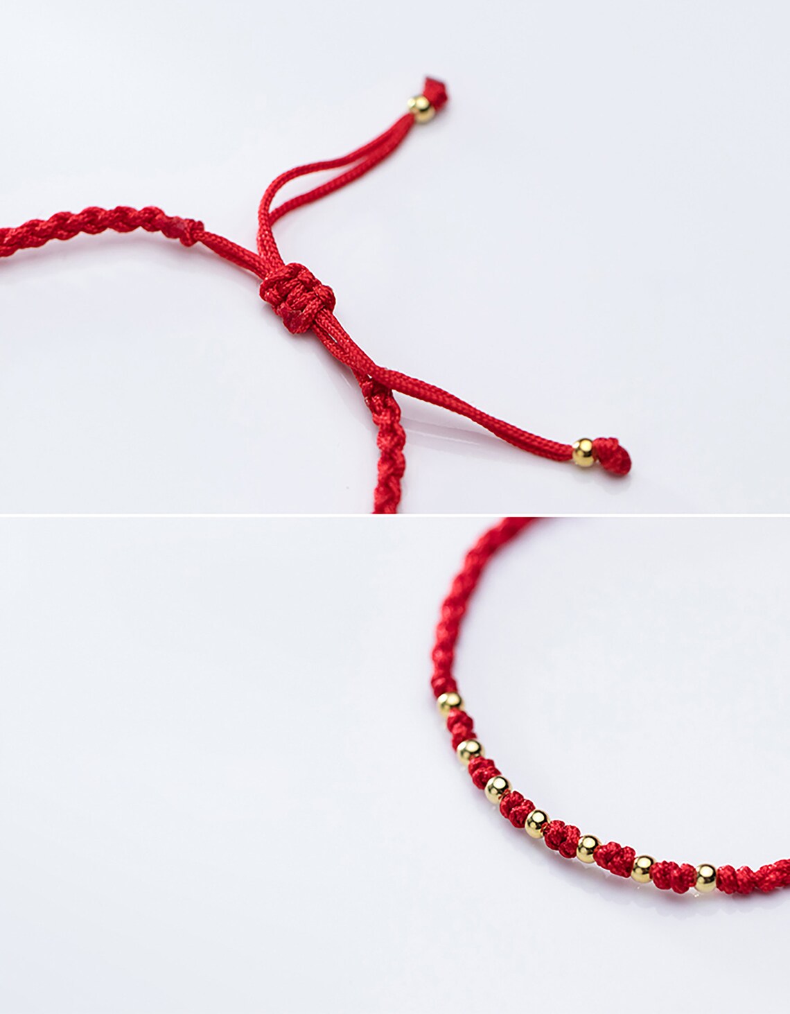 Korean Retro red rope Bracelet Fashion 925 Silver adjustable Etsy