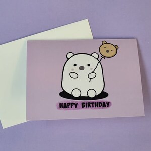 Happy Birthday Bear Greeting Card