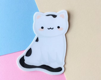 Ava the Cat Die Cut Vinyl Sticker- Kawaii Cat Sticker - Cute Cat Sticker