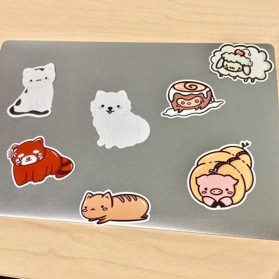 Cute Cat Stickers Graphic by Hello Rhino · Creative Fabrica