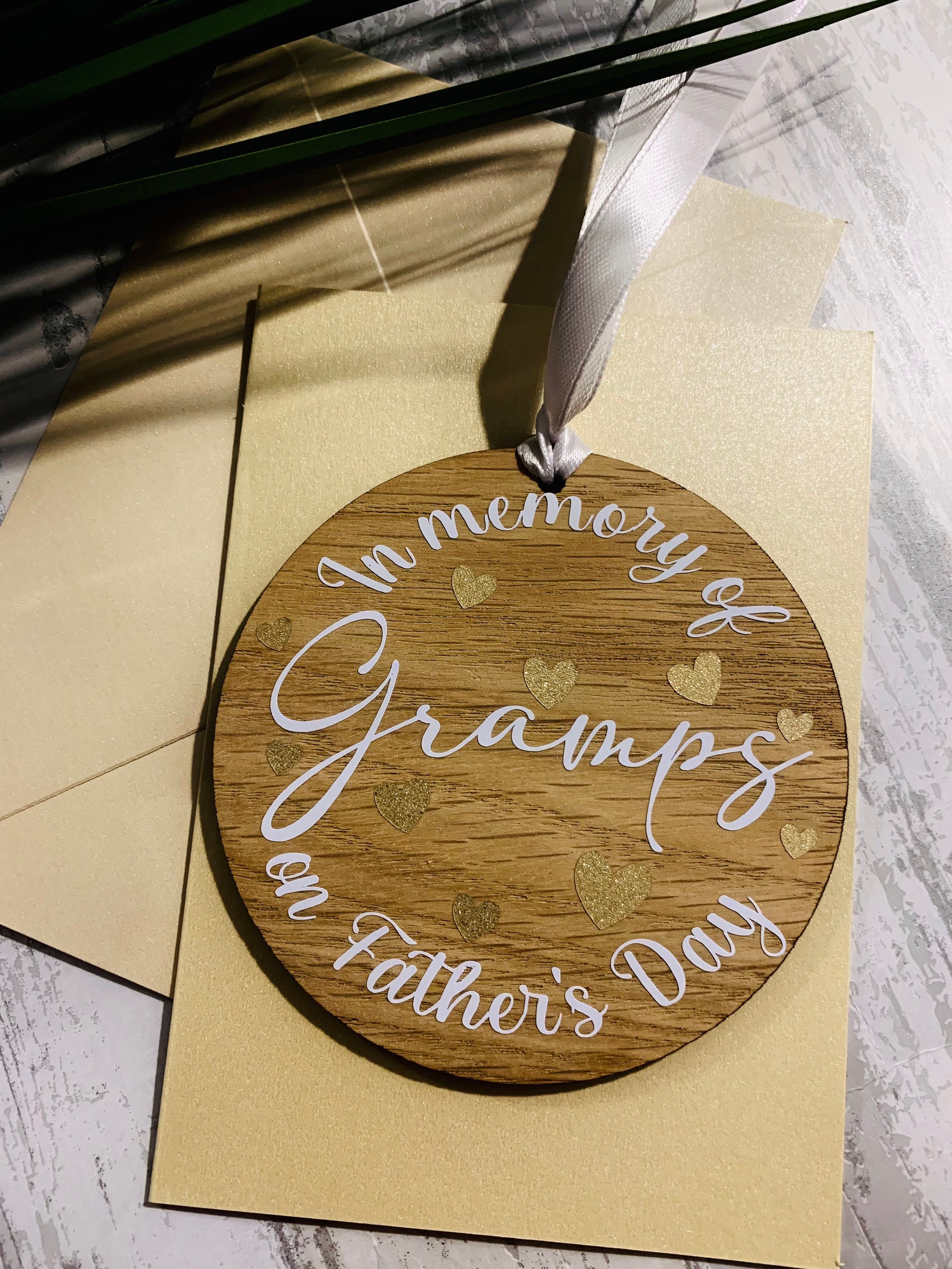 In Memory card with keepsake Memorial In loving memory Etsy