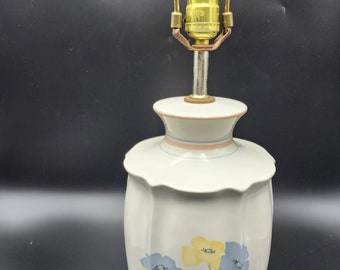Vintage Fiss ceramic table lamp  25" high 6"diameter
