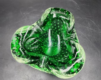 Vintage Art Glass Vase by Romanian Artist Loan Nemtoi Large Chip 6