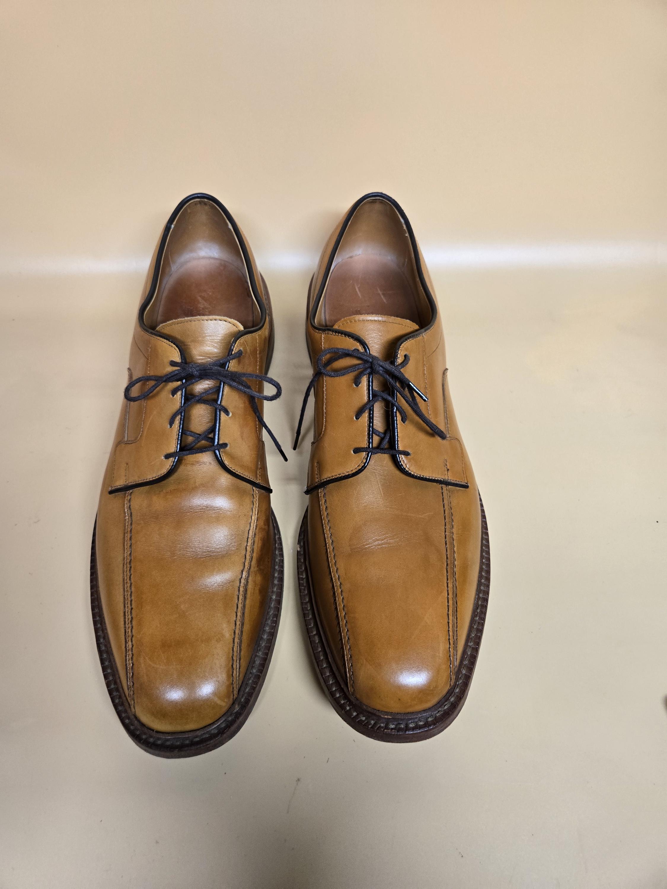 Mens Allen Edmonds 5954 Hillcrest Brown Bicycle Toe Oxford Dress