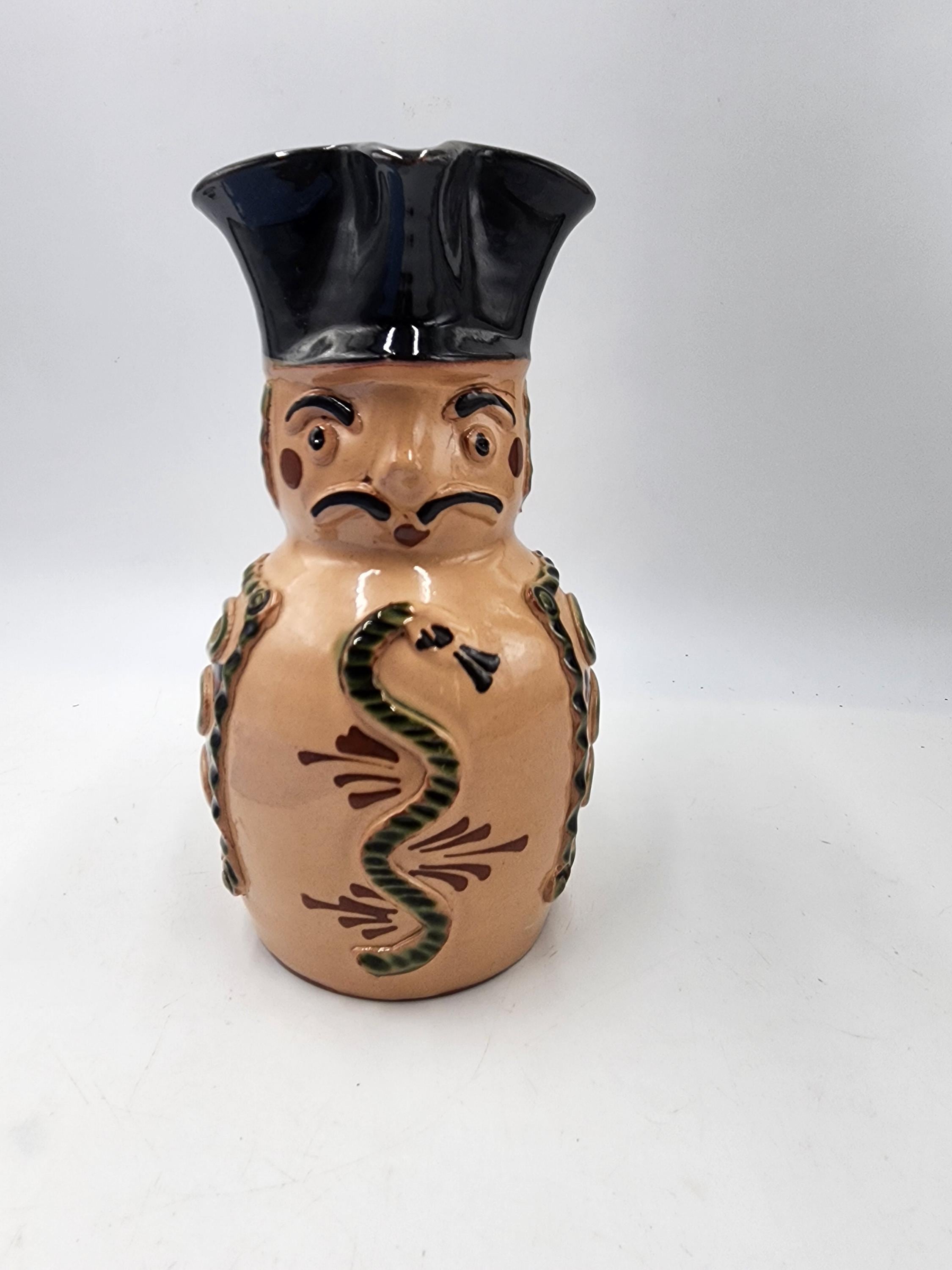 ハンガリー フォークアート 陶器製 ジャグ おじさん ハンガリー フォークアート 陶器製 ジャグ おじさん