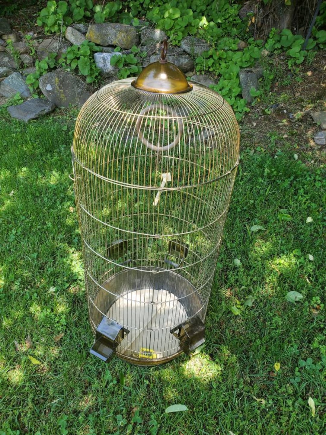 Vintage Large Dome Bird Cage House by Penn Plex Inc Euro.penn Hanging