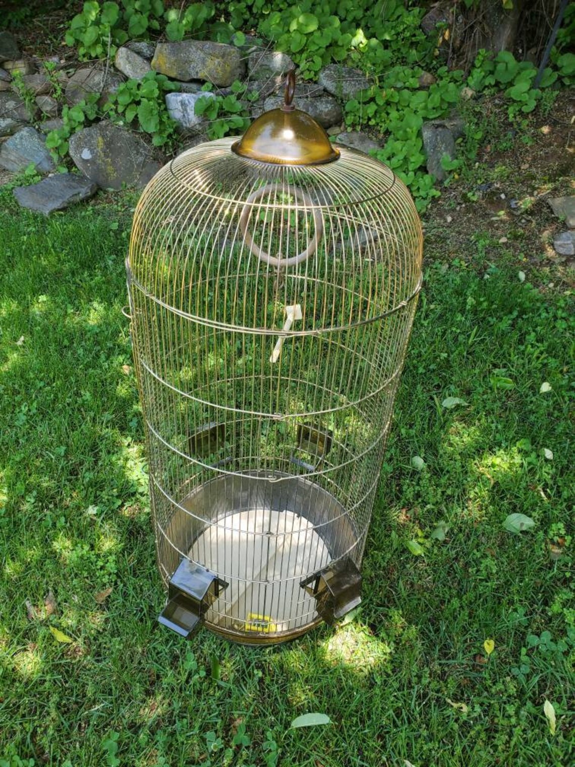 Vintage Large Dome Bird Cage House by Penn Plex Inc Euro.penn Hanging