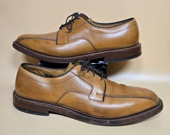 Allen Edmonds Stratton Mens Brown Leather Cap-toe Medallion  display picture 1