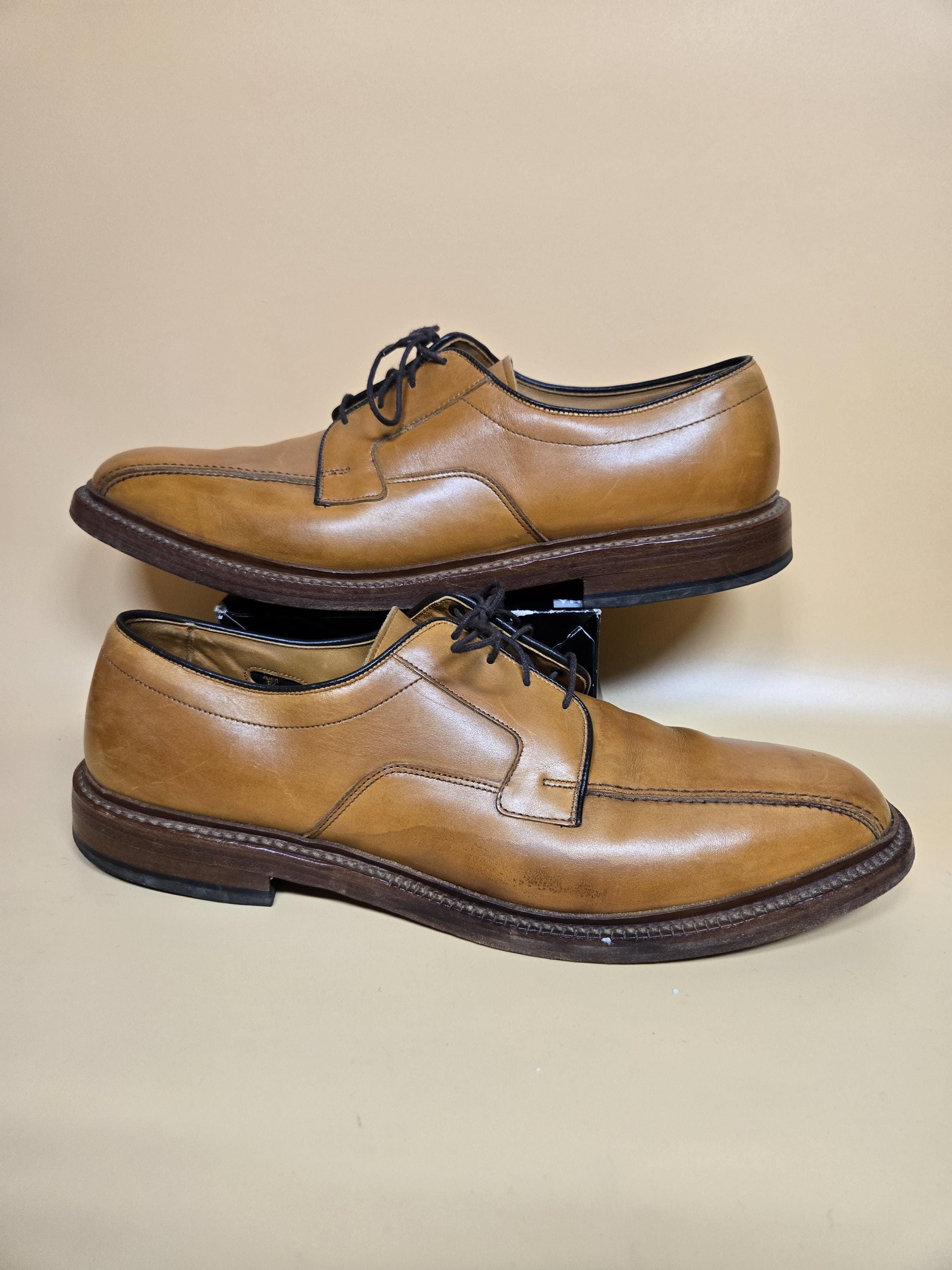 Mens Allen Edmonds 5954 Hillcrest Brown Bicycle Toe Oxford Dress