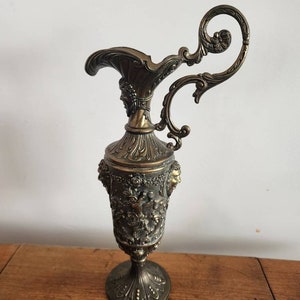 Vintage brass Italian jug vase