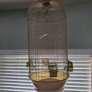 Vintage Large Dome Bird Cage House by Penn Plex Inc Euro.penn Hanging ...