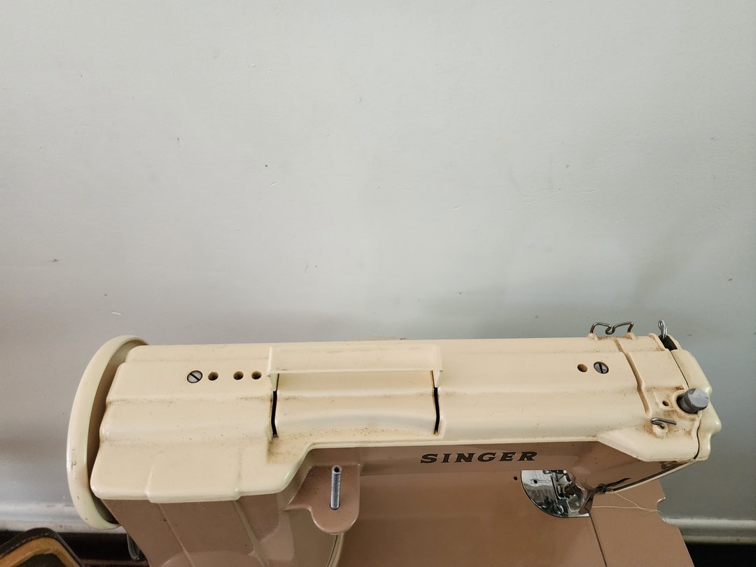 Singer Sewing Machine 301A Portable Cased Some Attachments and Manuals ...
