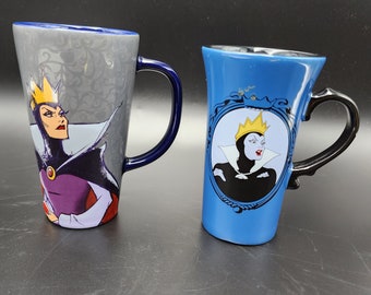 2 Disney tall mug snow white malefecent