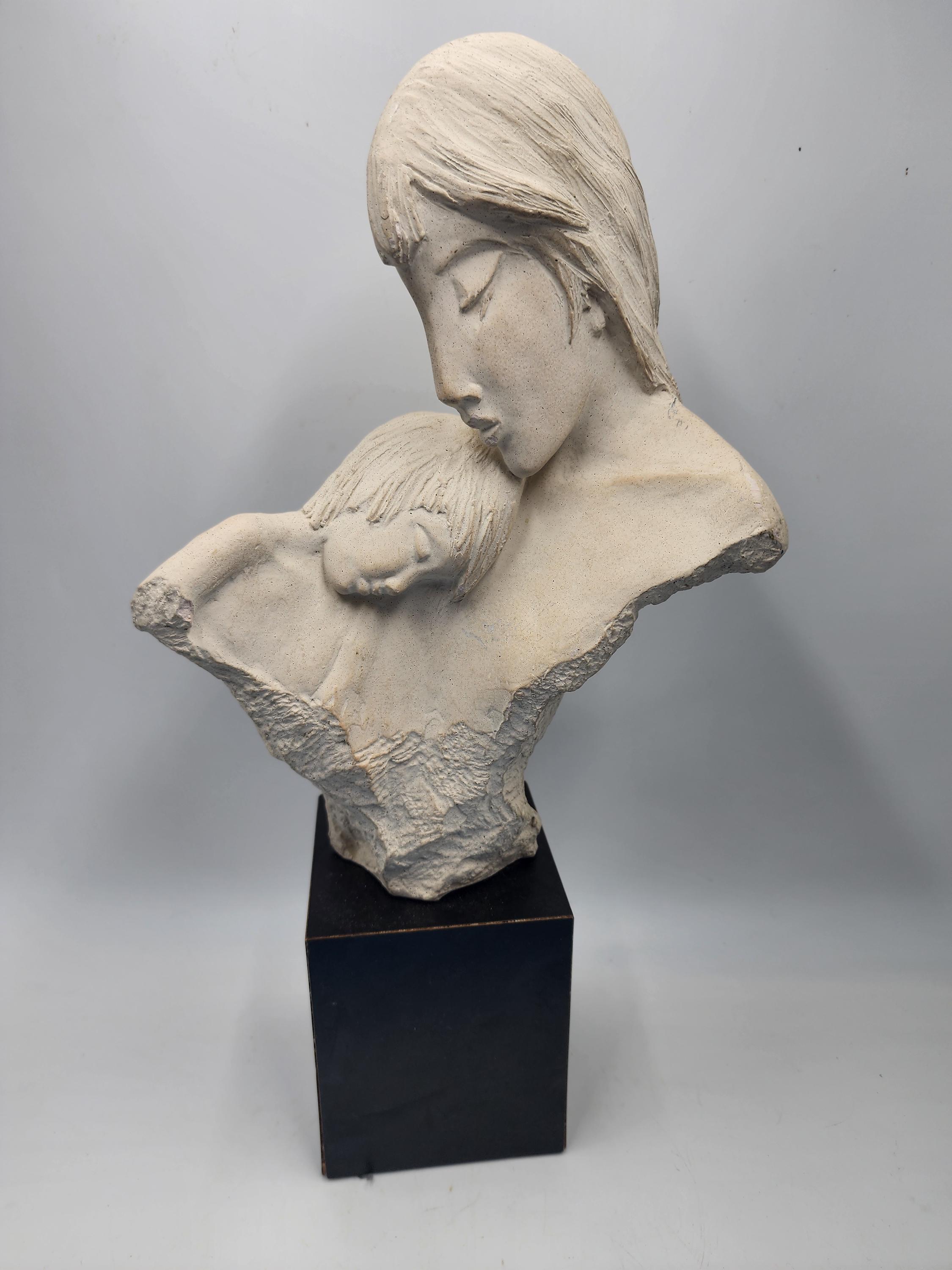 Vintage 1984 Austin Production of Mother & Child Plaster Art