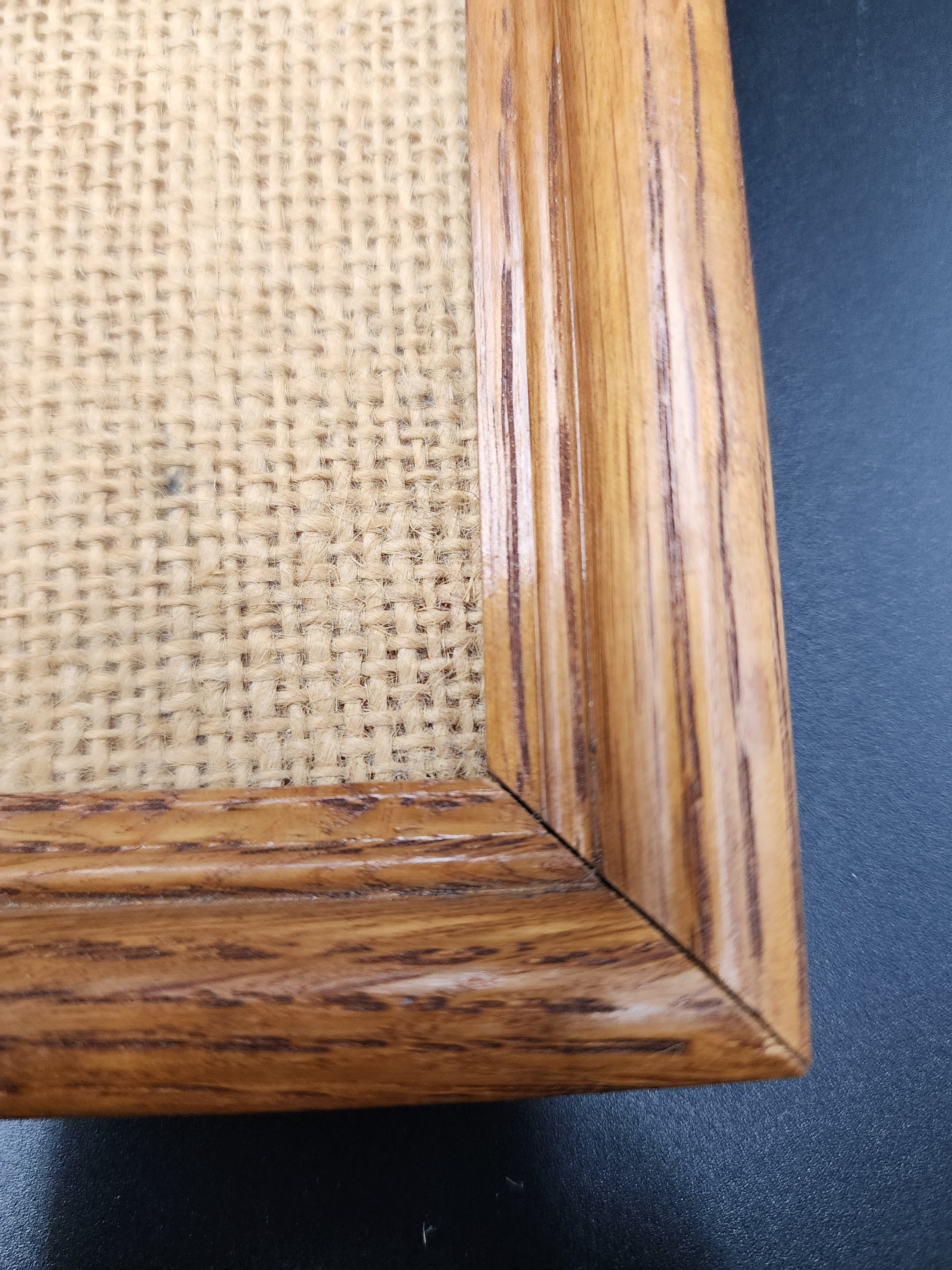 Vintage Painted Native American Zipper Sand Art Oak Frame 10