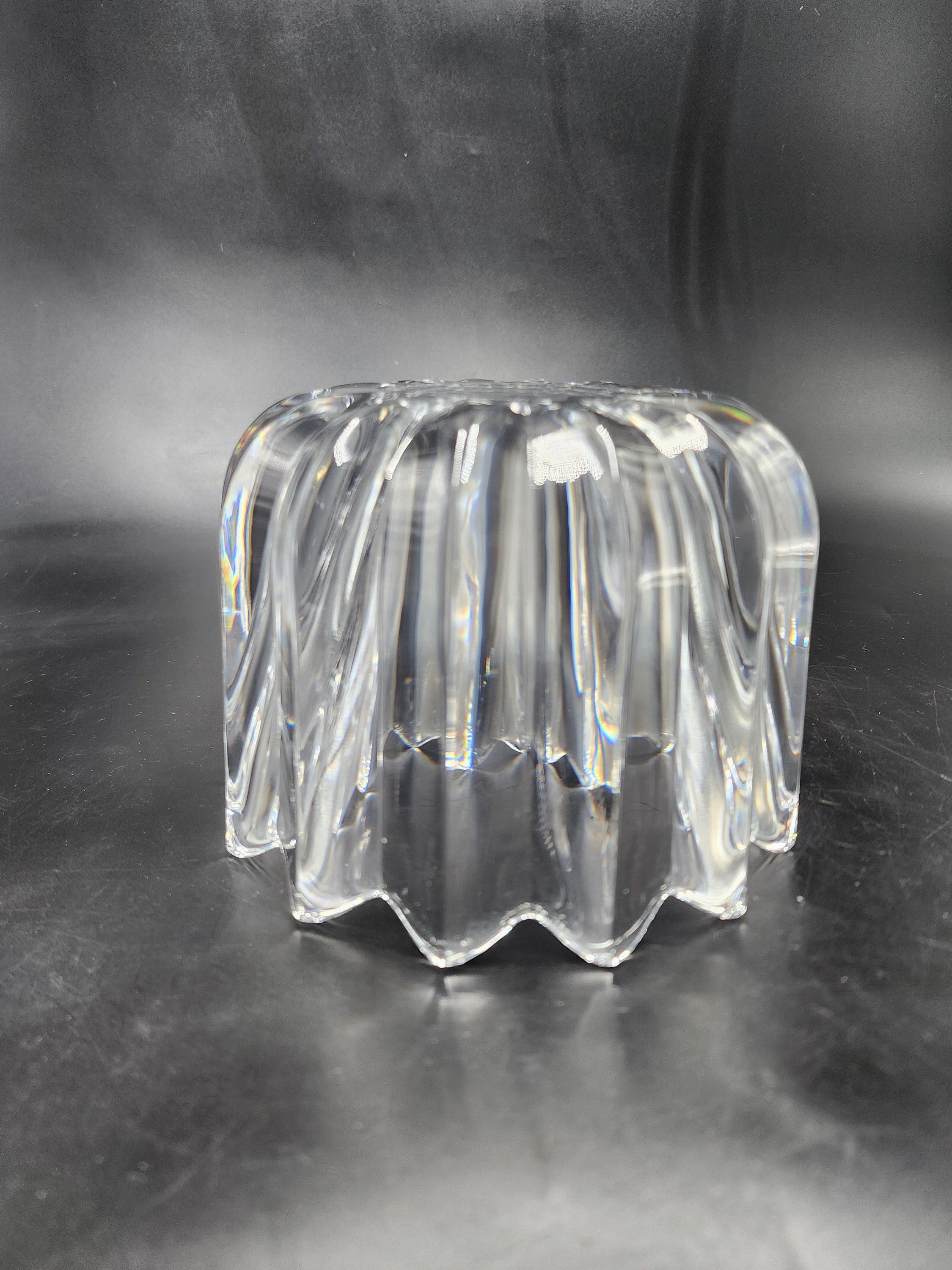 Orrefors Crystal Sweden Candy Dish Bowl Design by Jan Johnsson Sweden 4 ...