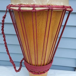 Vintage 24&quot; conga oak wood drum hide