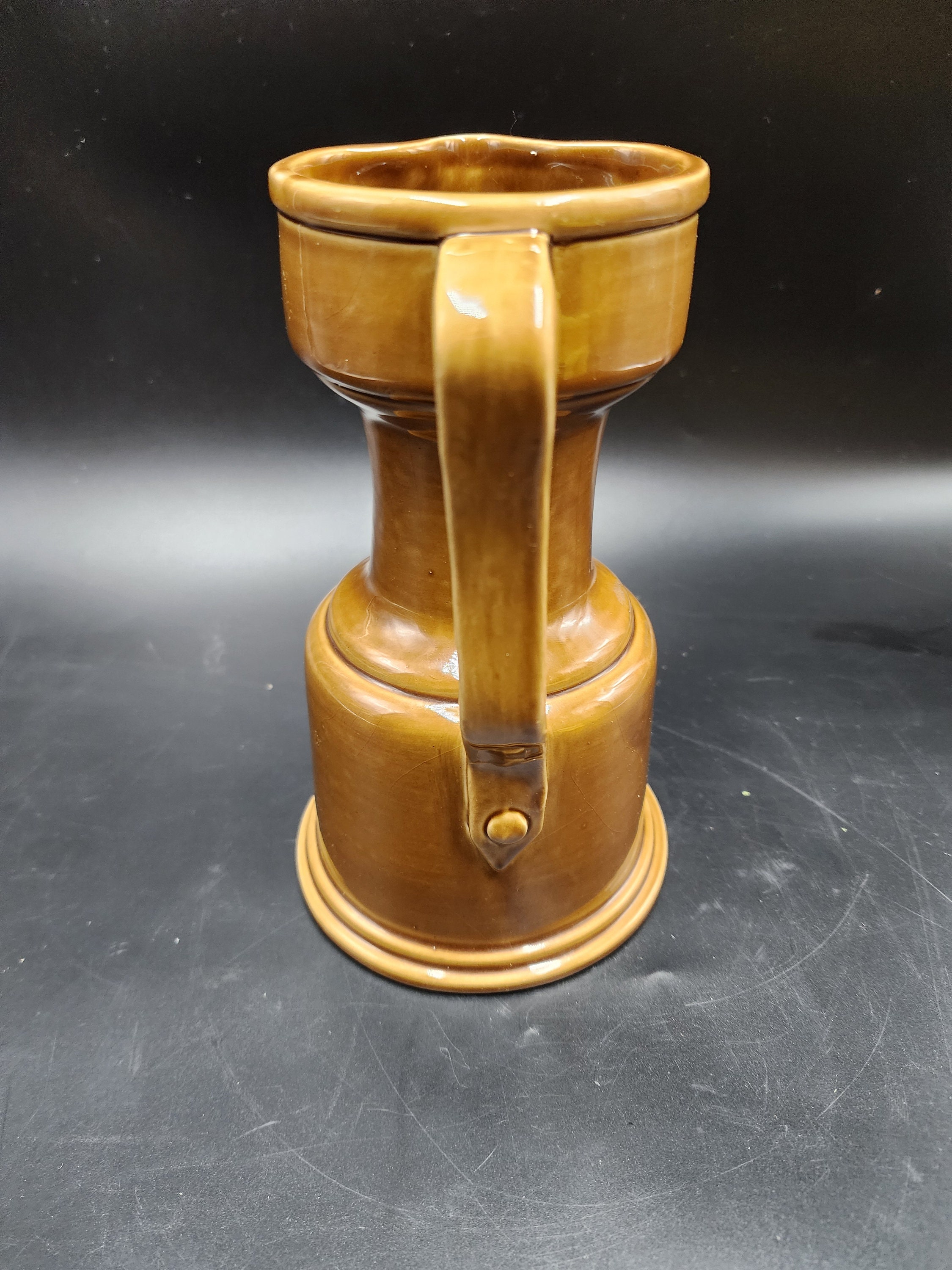 ヴィンテージ バッサーノ イタリア 陶器製水差し 花瓶 高さ 8 インチ