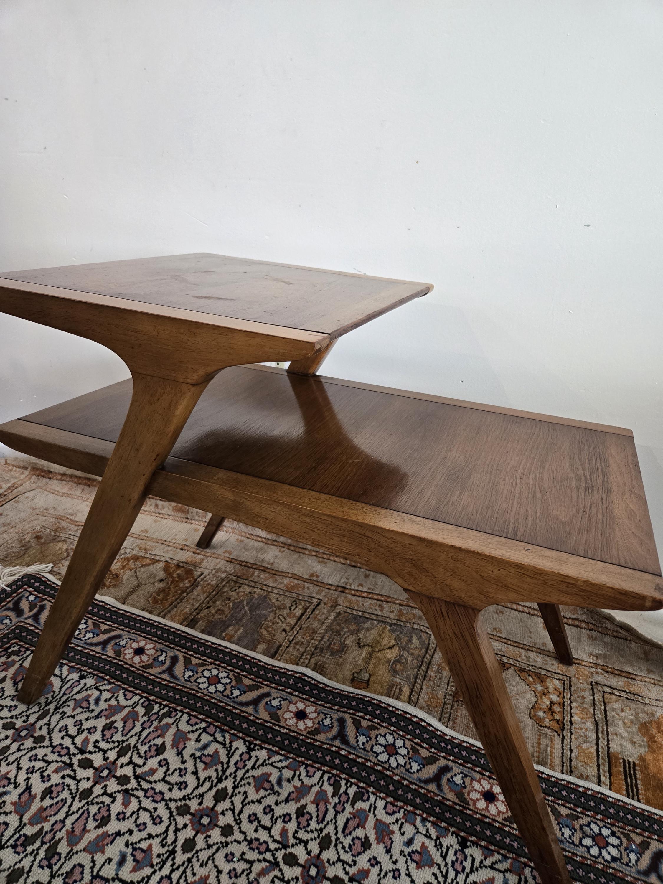 Mid-century Modern Step End Tables by John Van Koert for Drexel - Etsy