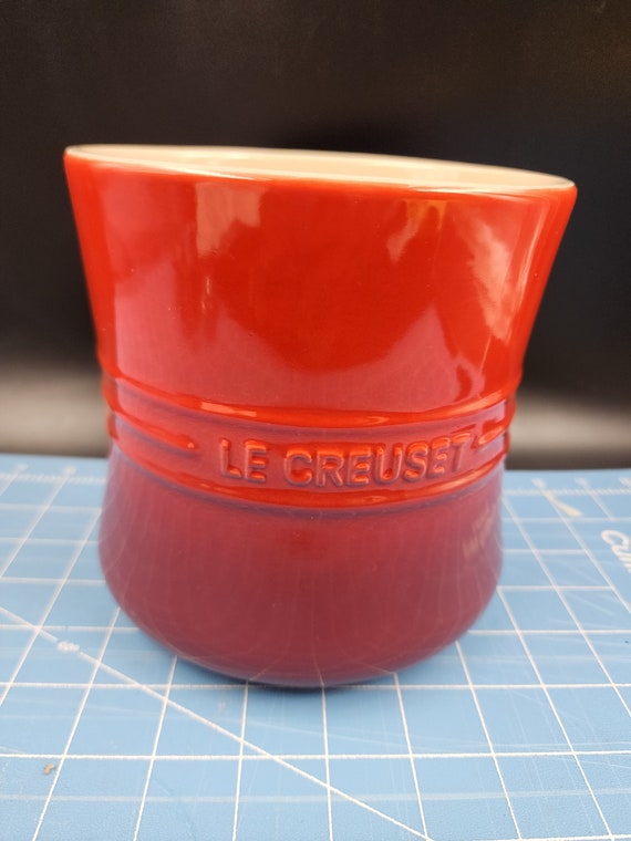 La Crueuset Cerise Red Butter Crock Bell 6