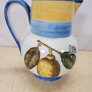 Vintage Villeroy and Boch Amarillo pitcher lemon lemonade