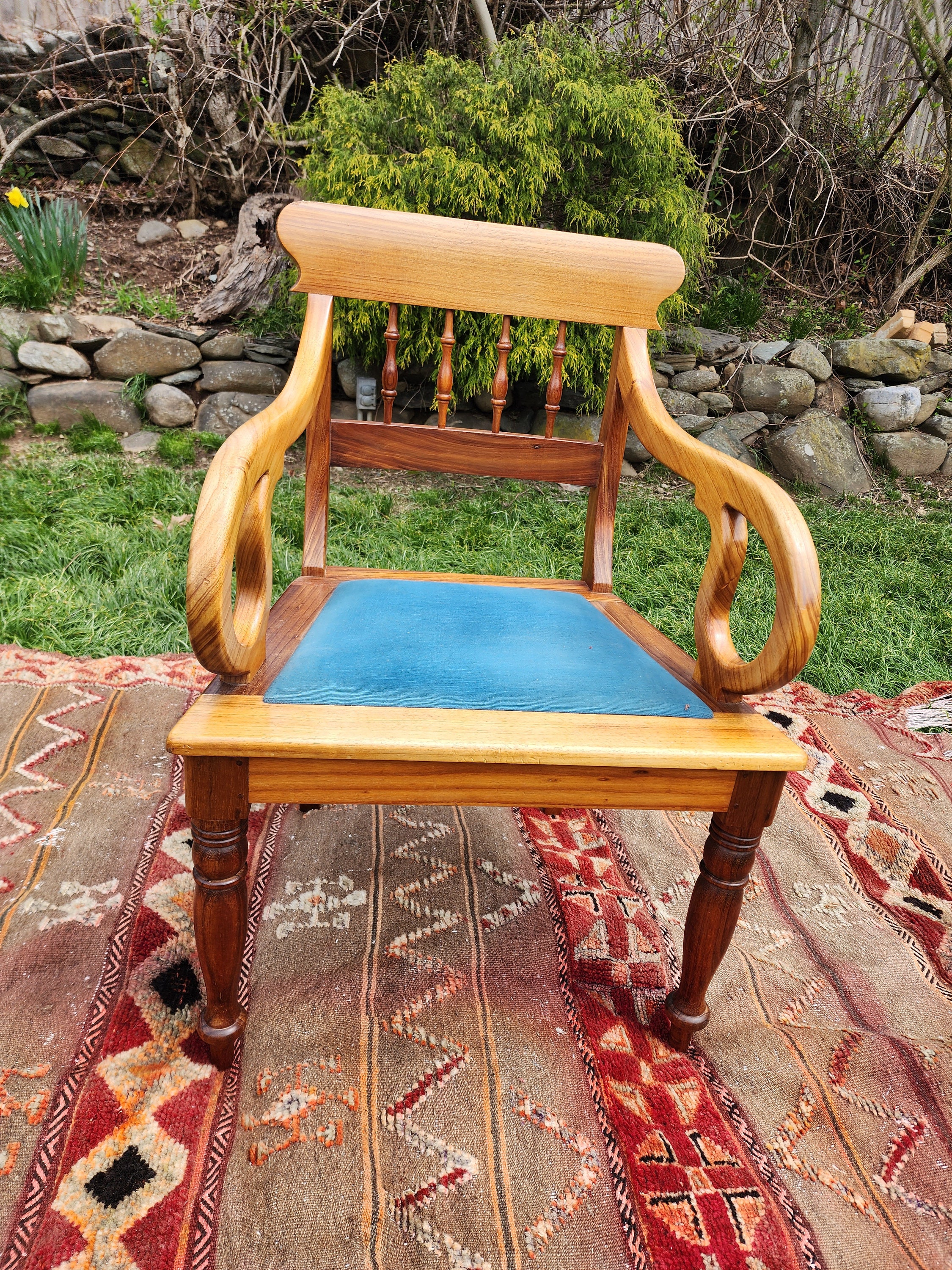 Vintage Jonker Blackwood Accent Arm Chair Victorian Style Scroll