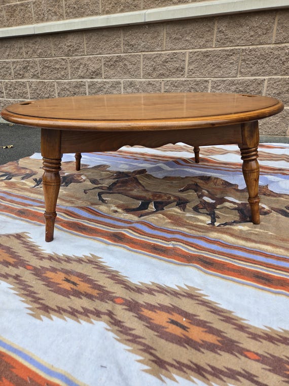 Vintage A Cushman Creation Colonial Coffe Table Antique 5807