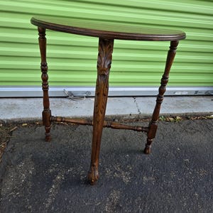 Antique Turned Leg Side Table - Etsy