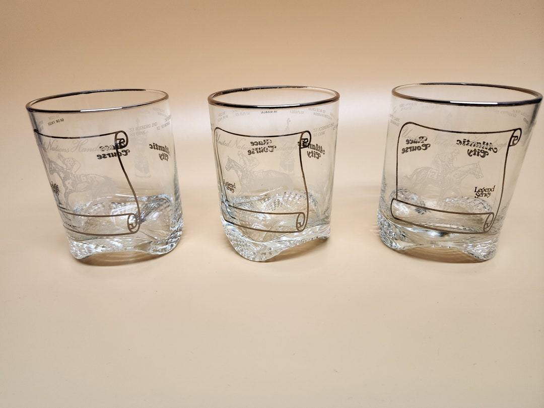 Atlantic City Race Course Lowboy Glass Legend Series Horse Racing 3 ...