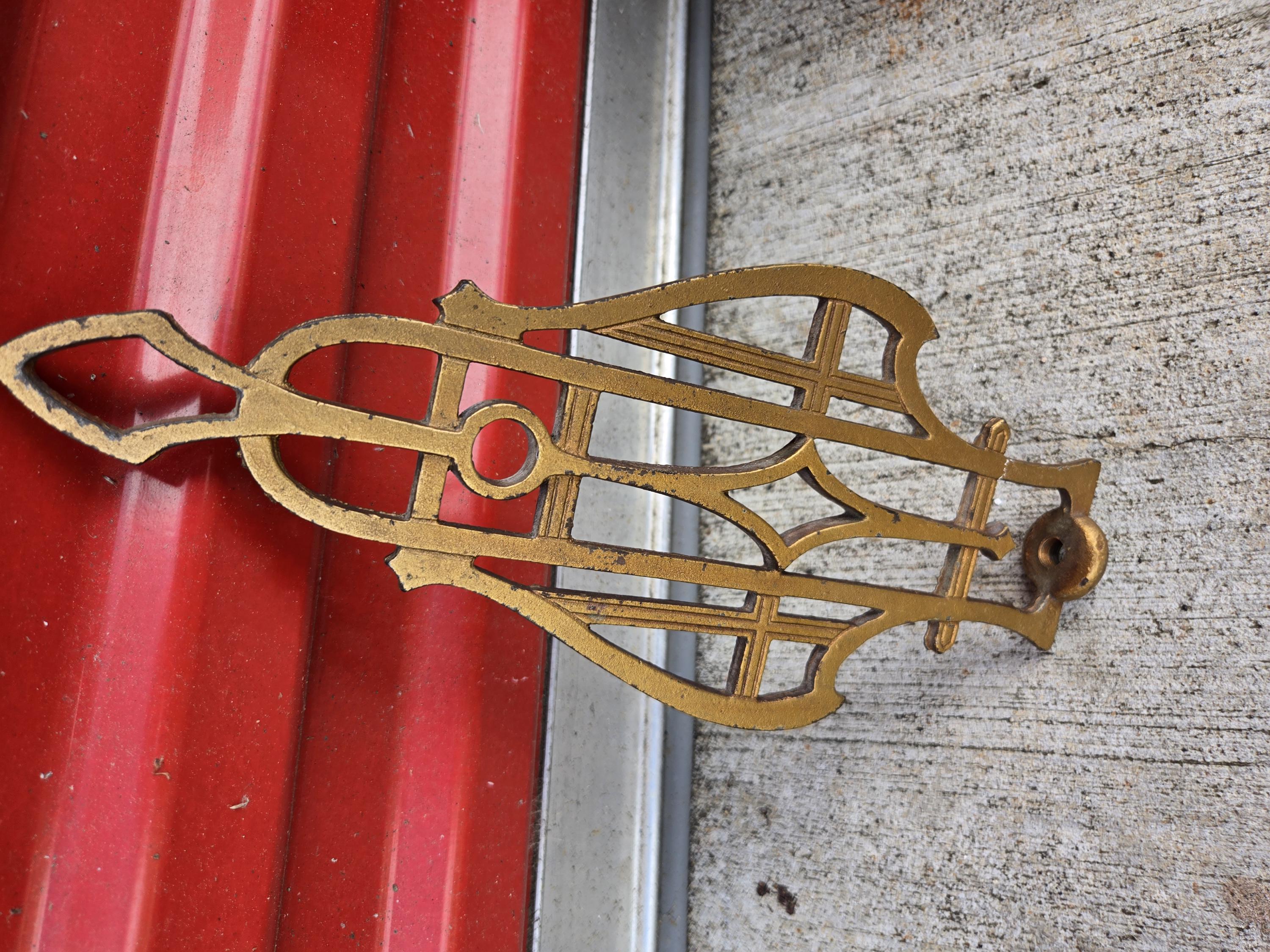 Antique Markel 5 Light Slip Shade Chandelier Part Fixture 4870 Art
